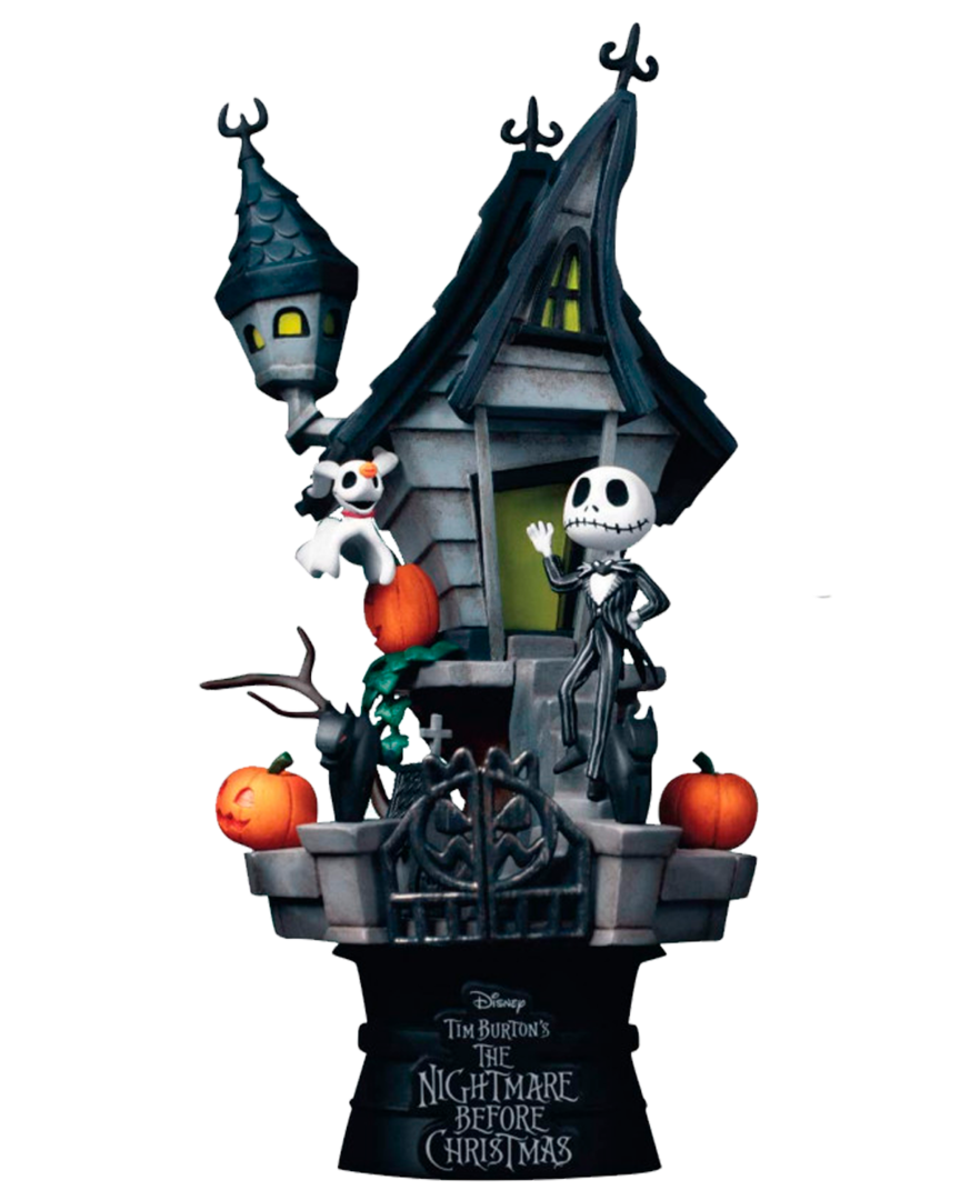 Diorama jack's haunted house pesadillas antes de navidad 15 cm