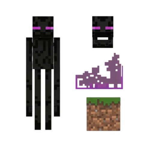Comprar Figura Enderman 14 Cm Minecraft Diamond Level - Mattel Figuras
