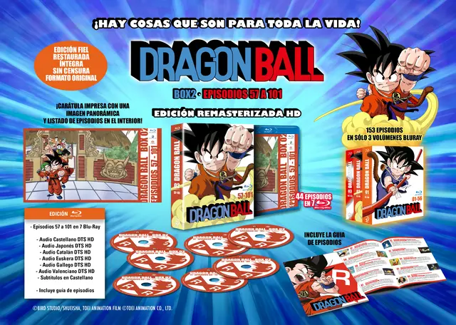 Comprar Dragon Ball Bluray Box 2 Adventure Edition Episodios 57 A 101 Coleccionista Blu-ray