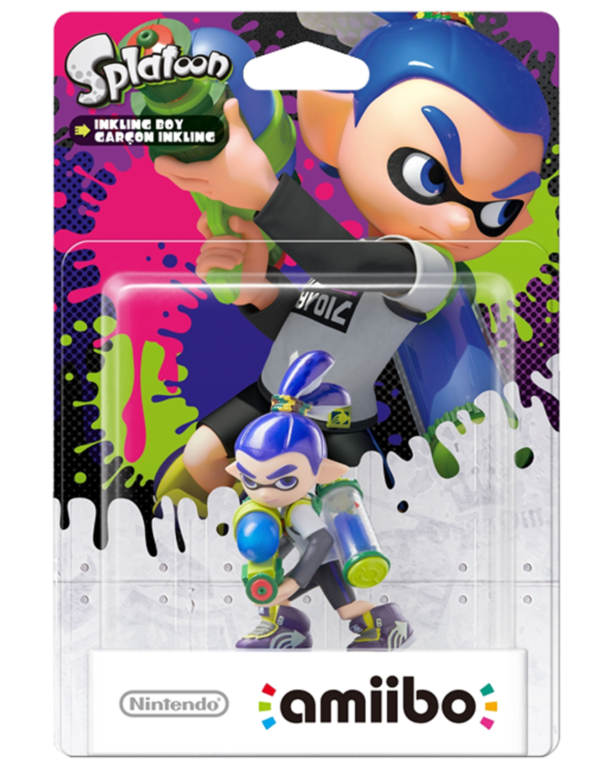 Figura amiibo splatoon boy (serie splatoon)