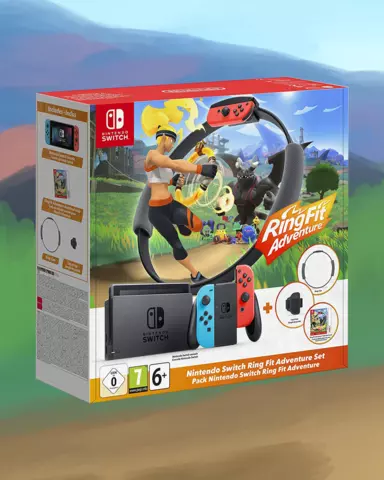 Comprar Nintendo Switch JoyCon Neon + Aro Ring Fit + Ring Fit Adventures - Switch