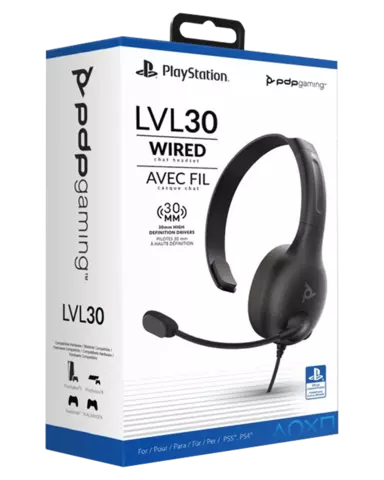Comprar Auriculares Gaming Mono LVL30 con cable Negro PS4