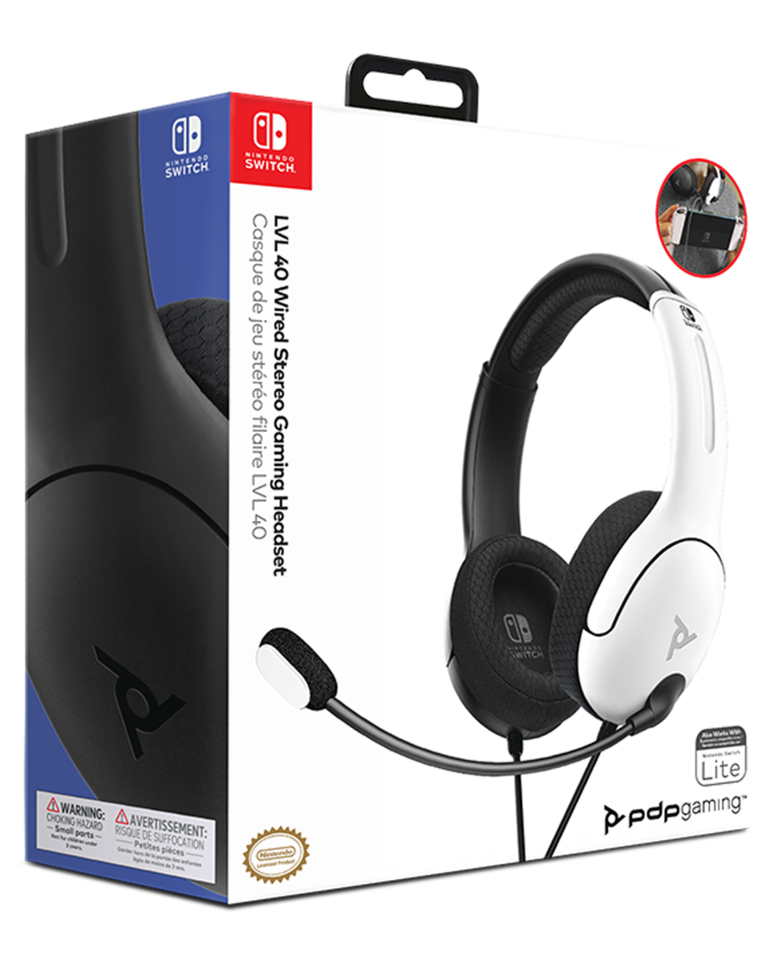 Auriculares Gaming LVL40 Negro y Blanco