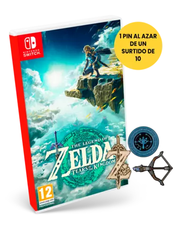 Reservar The Legend of Zelda: Tears of the Kingdom + Pin Coleccionista The Legend of Zelda al Azar - Switch, Juego + Pin al Azar