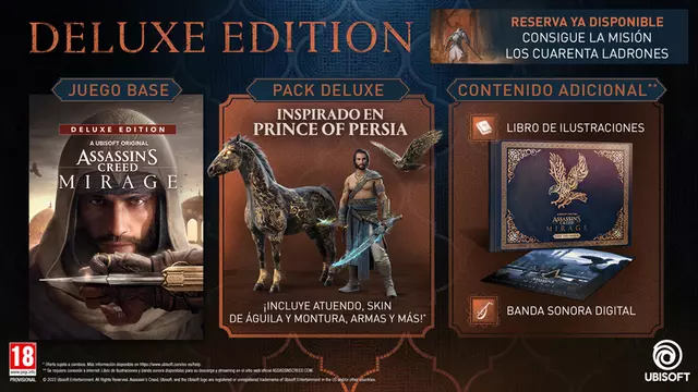 Reservar Assassin's Creed Mirage Edición Deluxe PS4 Deluxe