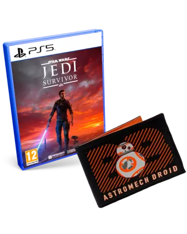 Comprar Star Wars Jedi: Survivor + Cartera Billetera BB8 Star Wars PS5 Pack Billetera