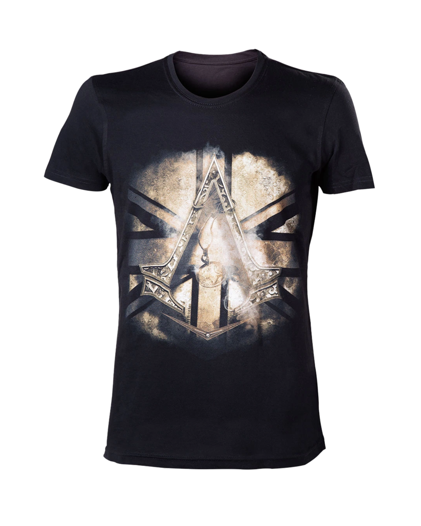 Camiseta negra crest british assasin's creed syndicate talla m