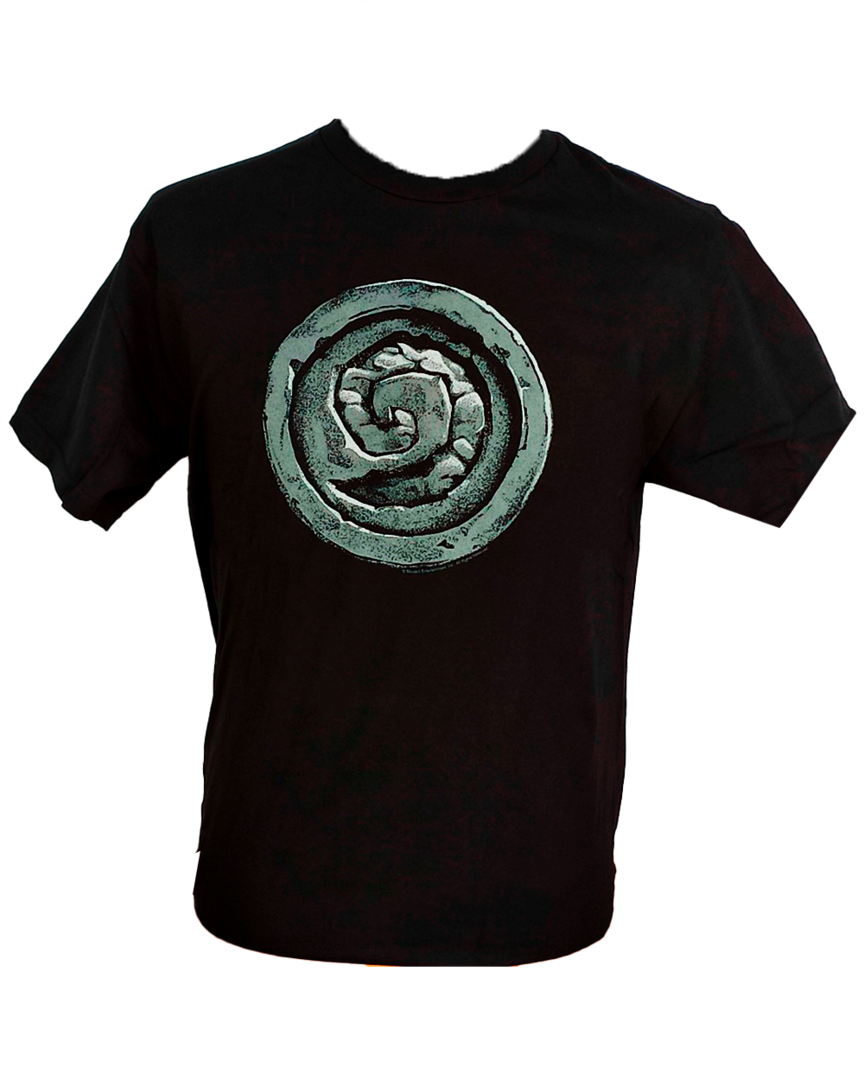 Camiseta Negra Heartstone Vintage Logo Talla M