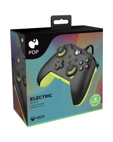 Comprar Mando con Cable Electric Black Negro/Verde Lima Licenciado Xbox Series