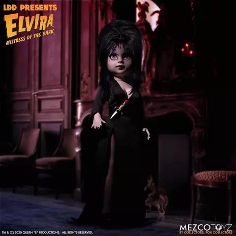Reservar Figura Elvira Reina de las Tinieblas Mistress of Dark 25 cm Edición Living Dead Dolls 25cm Figuras de Videojuegos