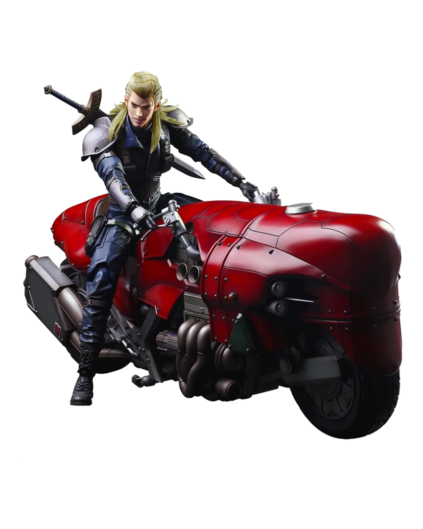 Figura roche con motocicleta final fantasy vii remake 27 cm