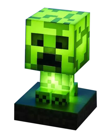 Lámpara Icon Creeper Minecraft 10cm