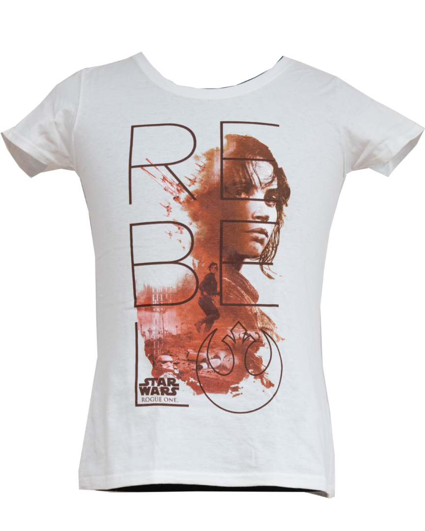 Camiseta jyn rebels star wars blanca talla s