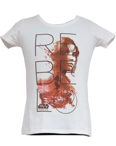 Camiseta Jyn Rebels Star Wars Blanca Talla S