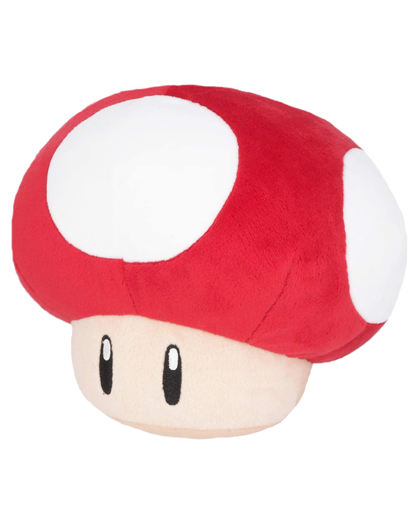 Peluche red mushroom super mario 16 cm