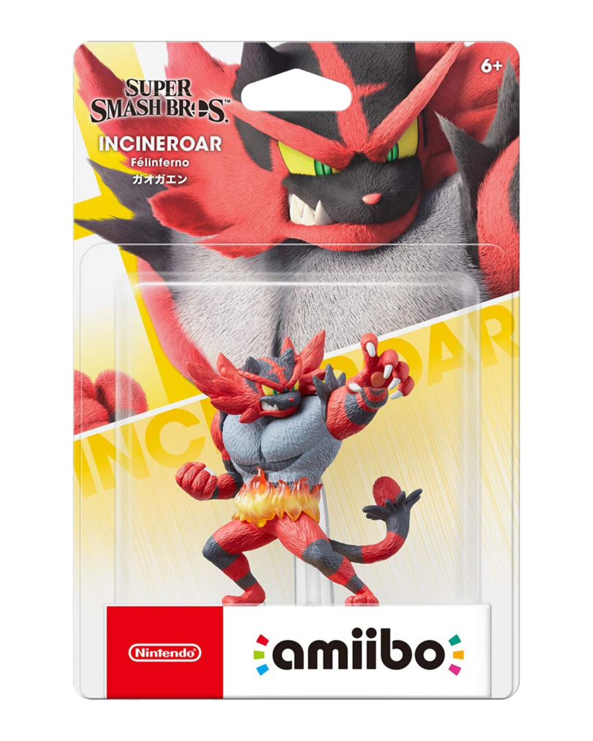 Figura amiibo incineroar (serie ssb)