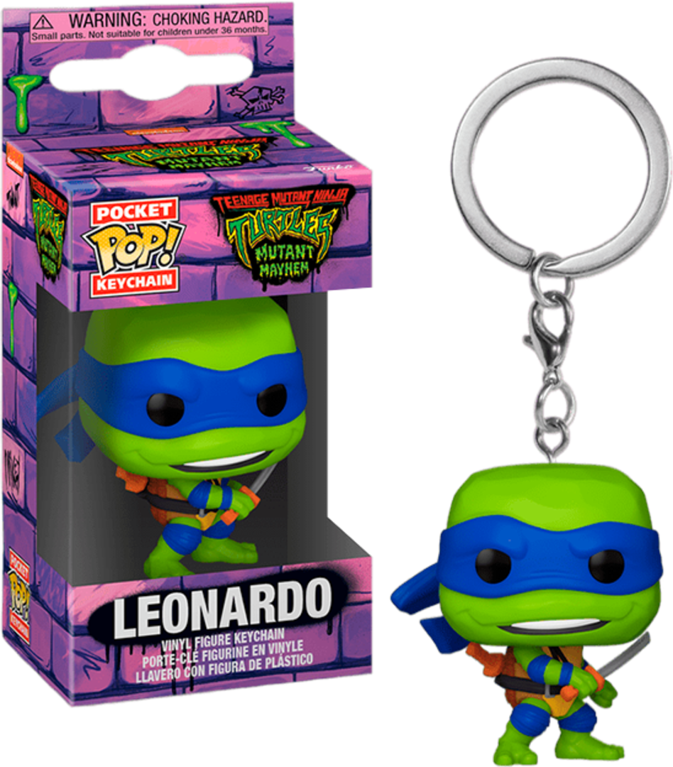 Llavero pop! teenage mutant ninja turtles mayhem - leonardo