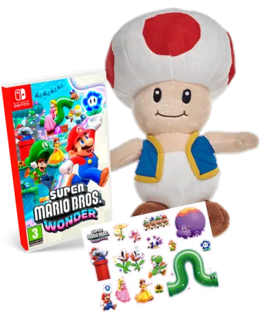 Reservar Super Mario Bros. Wonder + Peluche Toad 26cm Switch Pack Toad