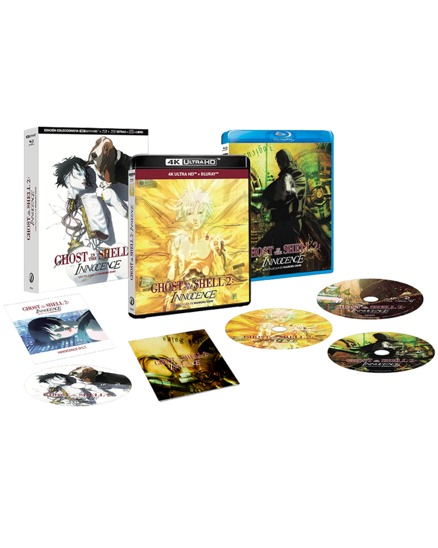 Ghost in the shell 2: innocence edición coleccionista 4k + blu-ray