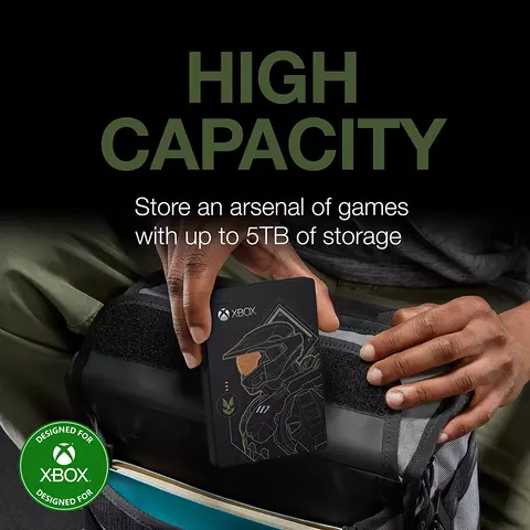 Comprar Disco Duro HDD Externo 2TB Seagate Xbox One Edición Limitada Halo: Masterchief   Xbox One 2TB