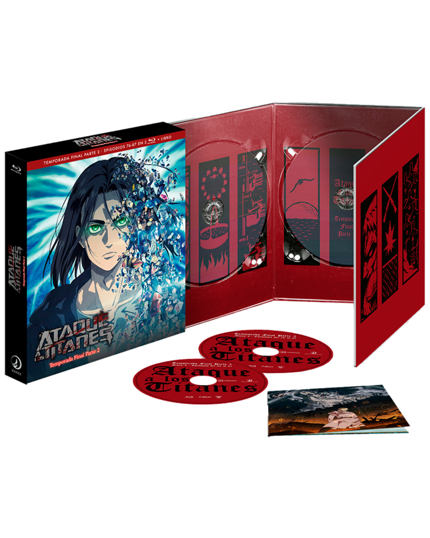 Ataque a los titanes temporada final parte 2 bluray edicion coleccionistas digipack