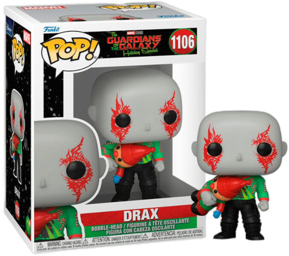 Figura POP! Drax The Guardians Of The Galaxy Holiday Special Marvel