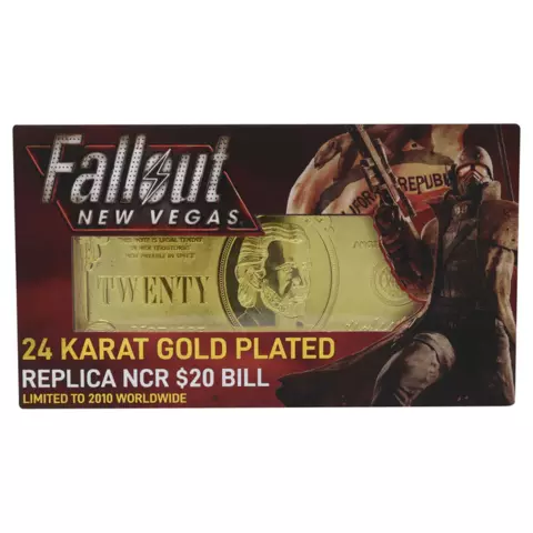 Reservar Réplica Billete 20$ NCR Fallout New Vegas Fanattik Limitada