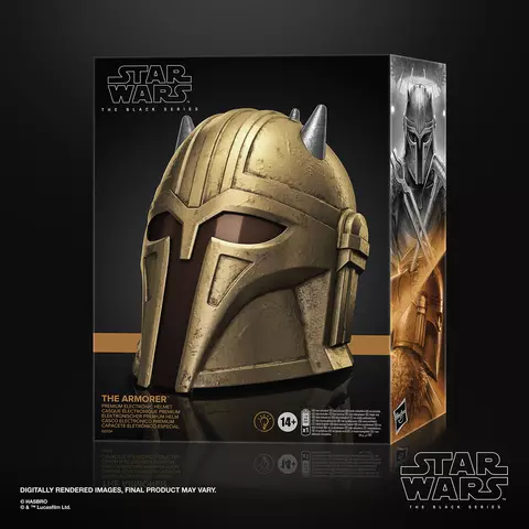 Reservar Casco Electrónico Mandalorian Star Wars The Armorer 1/1 Hasbro Réplicas