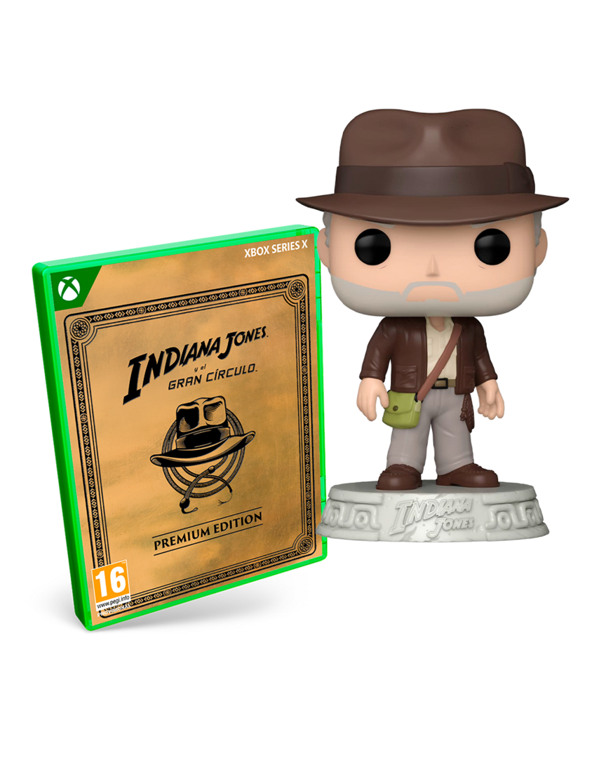 Indiana jones y el gran círculo edición premium + funko indiana jones