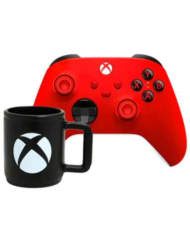 Mando Inalámbrico Pulse Red + Taza Oficial Xbox