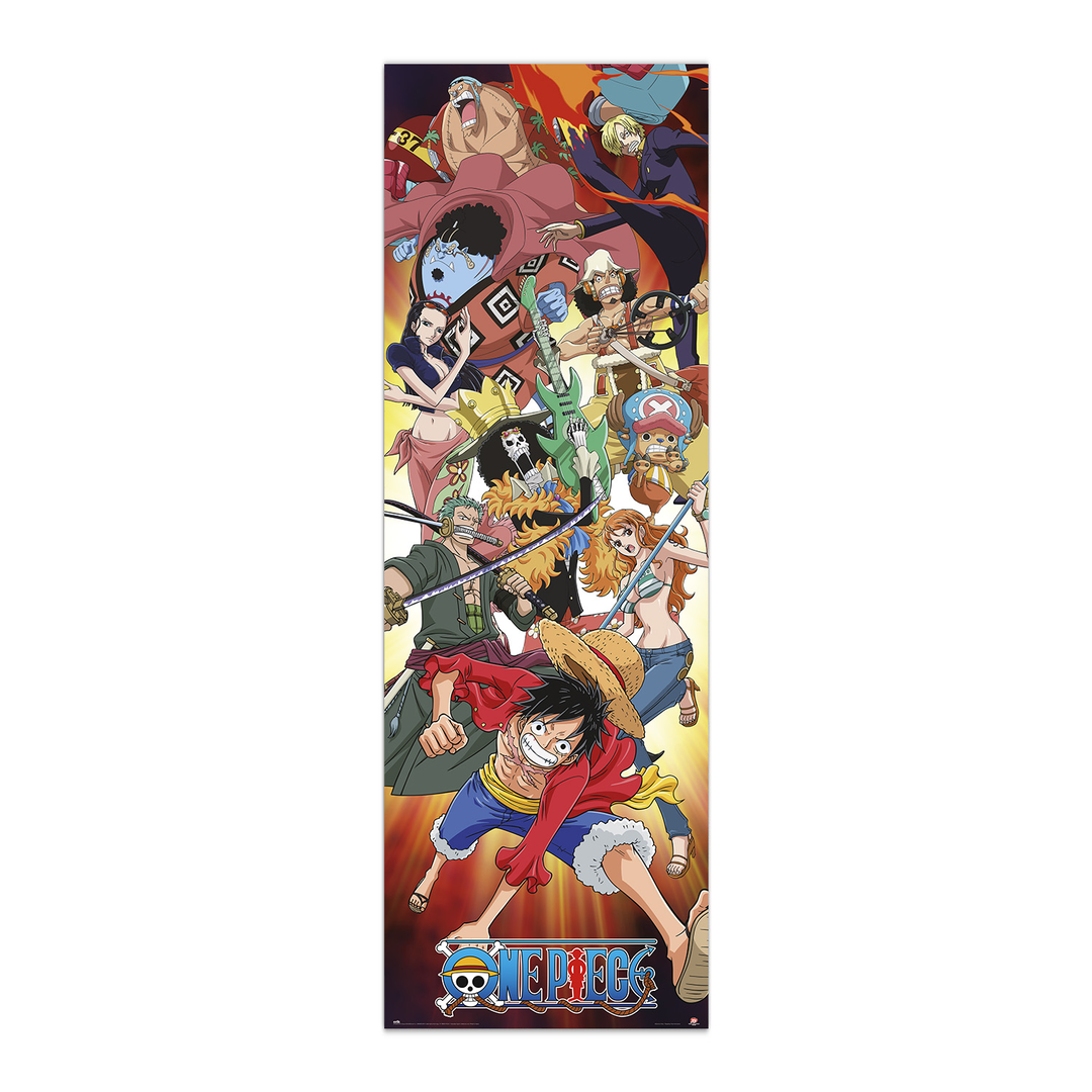 Grupo Erik One Piece Poster - Póster de 53 x 158 cm, se envía enrollado, pósteres geniales, pósteres artísticos, pósteres e impresiones para puertas, PPGE8098