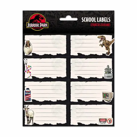 Comprar Etiquetas Adhesivas Jurassic Park 