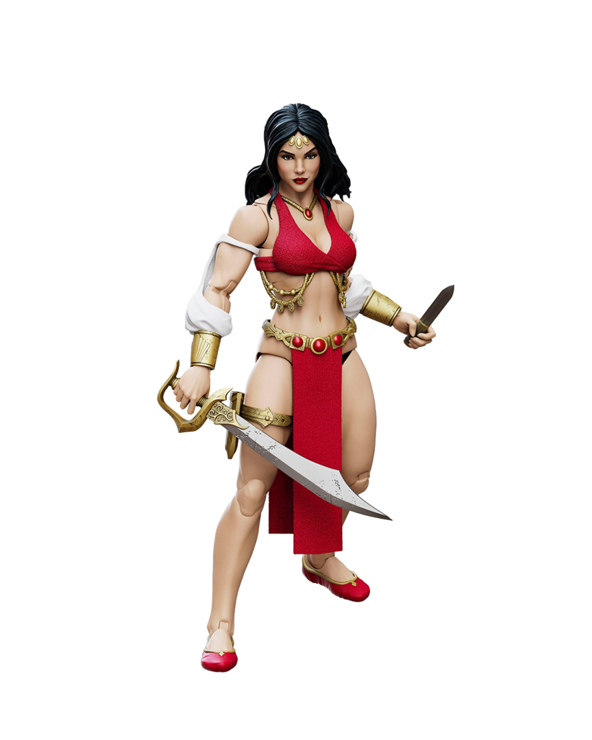 Figura bëlith queen of the black coast conan el bárbaro epic h.a.c.k.s. 1/12 boss fight studio
