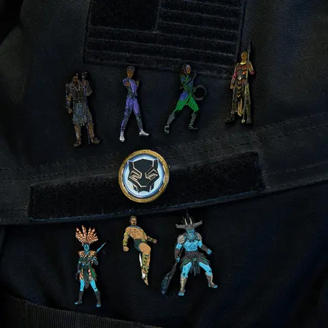 Comprar Set Pins Marvel Black Panther Wakanda Forever Personajes 