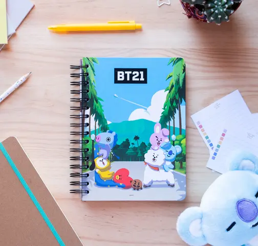 Comprar Cuaderno Tapa Forrada A5 BT21 