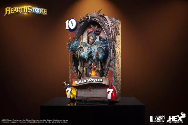 Reservar Figura Varian Wrynn World of Warcraft Hearthstone 3D Art Frame HEX Collectibles Figuras Estándar