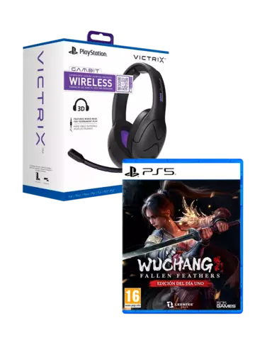Pack Wuchang: Fallen Feathers Ed. Day One + Victrix Gambit Wireless Auricular Gaming Licenciado para PS5