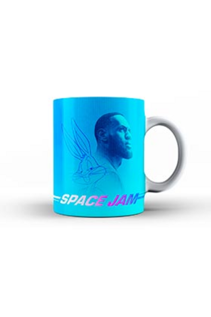Taza Lebron Azul Space Jam Looney Tunes