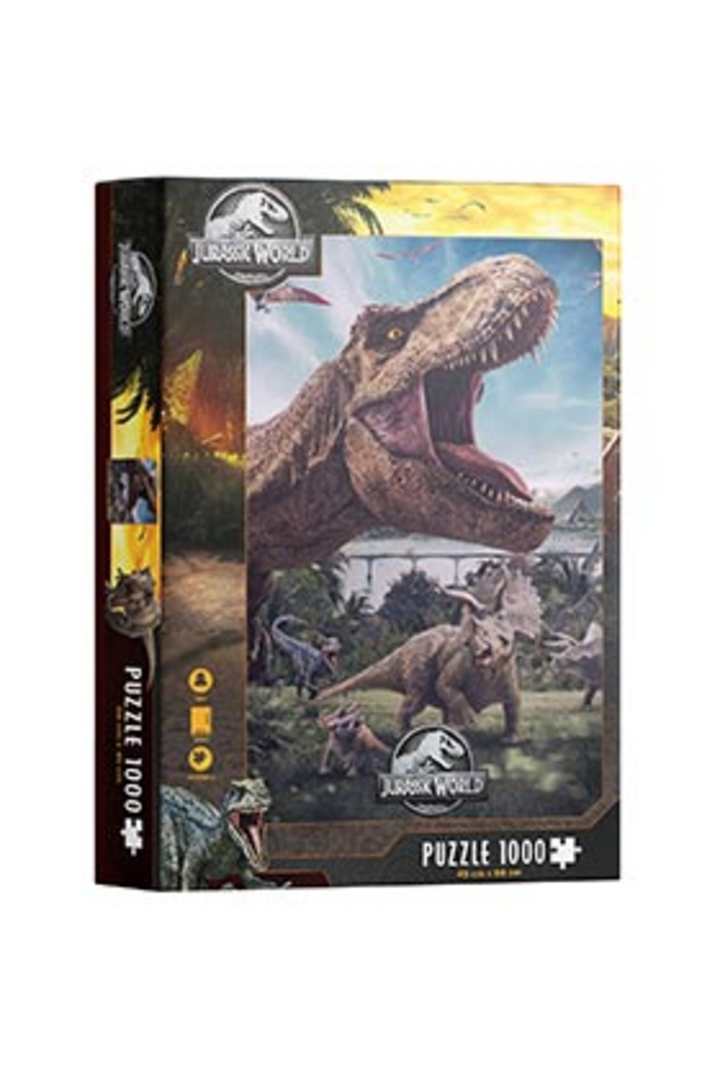 Puzle 1000 poster compo rex jurassic world