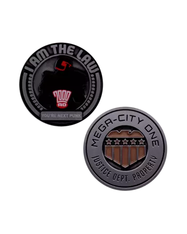Réplica Moneda Mega-City One 2000 AD Juez Dredd Edición Limitada Fanattik