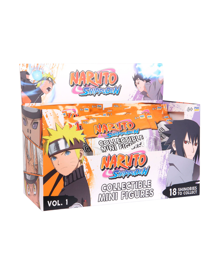 Display de mini figuras sorpresa de naruto boti