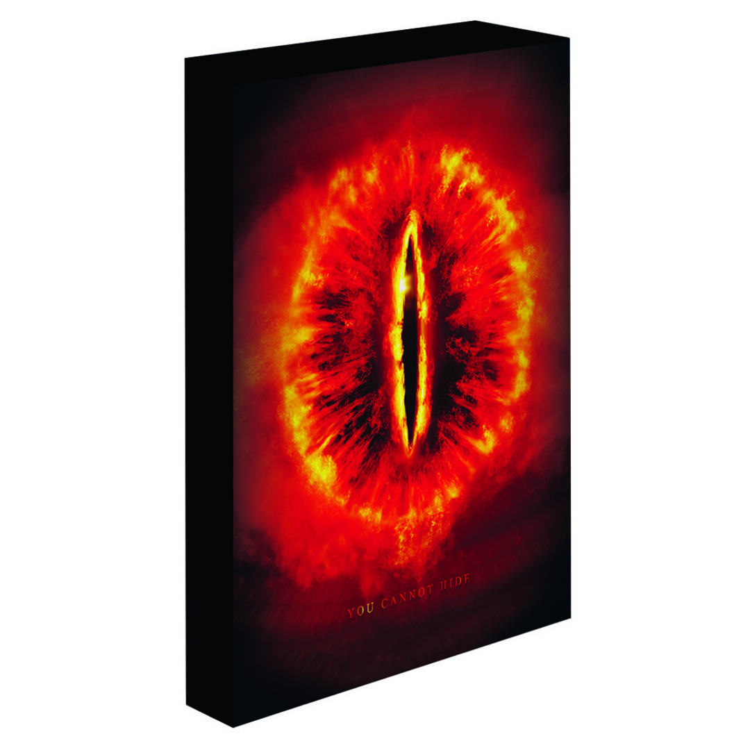 El señor de los anillos - lienzo con iluminación 30x40 cm sauron´s eye