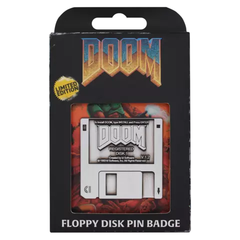 Pin Floppy Disk DOOM Edición Limitada Fanattik