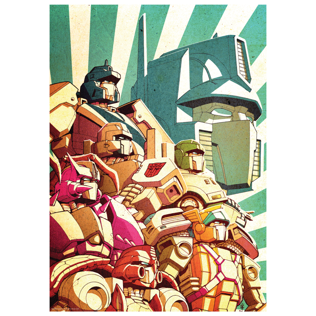 Póster retrato transformers fanattik