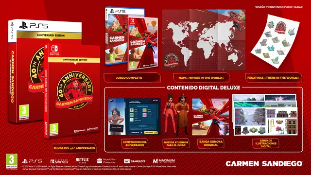 Reservar Carmen Sandiego Edición 40º Aniversario Switch Limitada