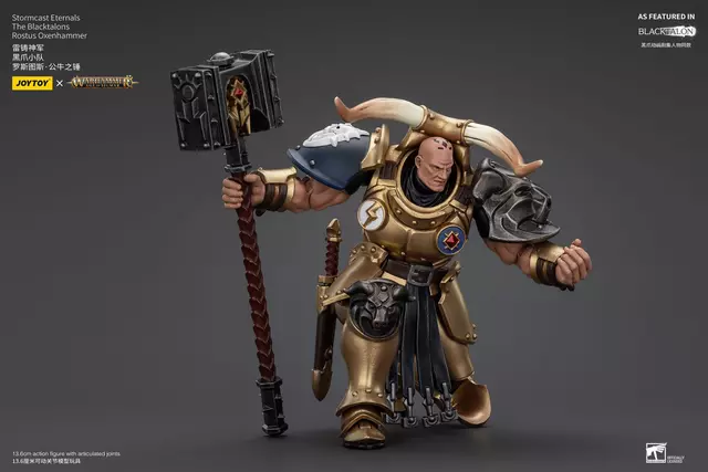 Reservar Figura Rostus Oxen Hammer Warhammer Age of Sigmar Stormcast Eternals The Blacktalons 20 cm Figuras Estándar