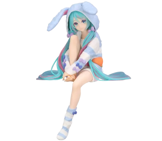 Reservar Figura Hatsune Miku Vocaloid Rabbit Ear Pijama Blue Ver. Noodle Stopper Furyu Figuras Estándar