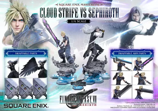 Reservar Pack 2 Estatuas Cloud y Sephiroth Final Fantasy VII Rebirth Masterline 1/4 Square Enix Estatuas