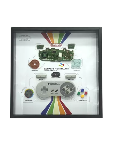 Marco Consola Nintendo SNES Super Famicom Controller Display Photo Frame