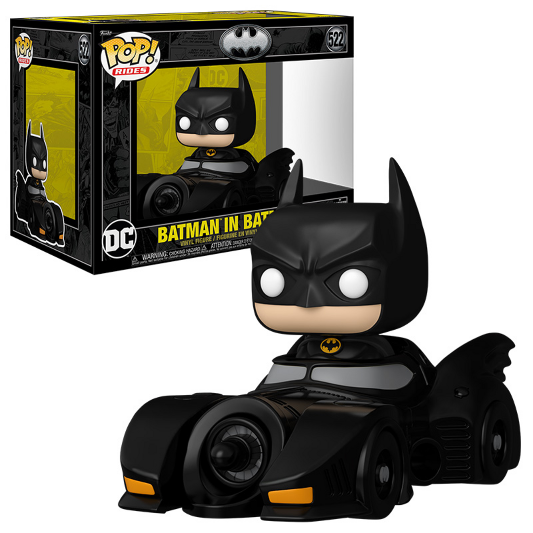 Funko Pop! Rides Deluxe: BM 85th - Batman with Batmobi - Batman 1989 - Figura de Vinilo Coleccionable - Idea de Regalo- Mercancia Oficial - Juguetes para Niños y Adultos - Movies Fans